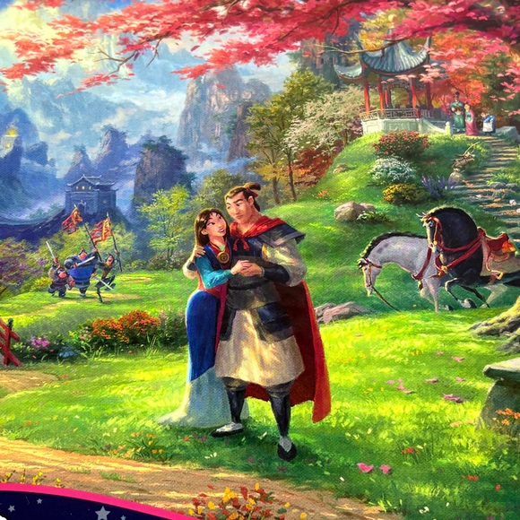 2019 MULAN Disneys Thomas Kinkade Blossoms of Love 750 Pcs Ceaco Jigsaw Puzzle - Picture 3 of 10